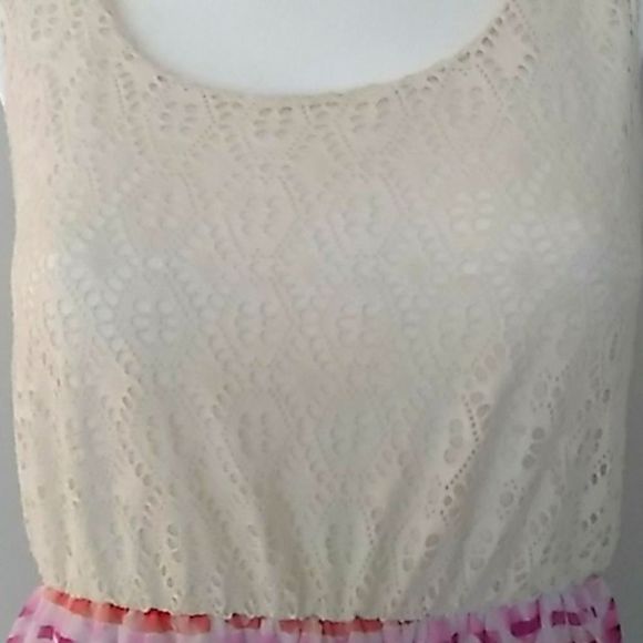 Lily Rose Multicolor Sleeveless Maxi Dress. - Picture 4 of 11